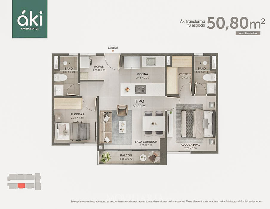 Apartamento en Venta en Santa Ana, Bello con garaje con REF 1563