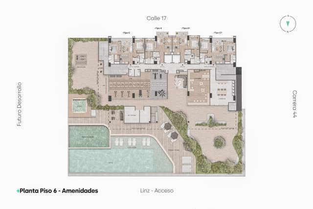 Apartamento en Venta en Ciudad del Río, Medellín con garaje con REF 1494