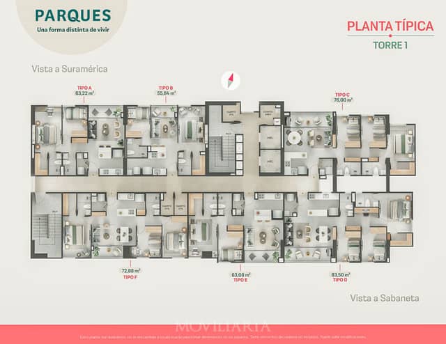 Apartamento en Venta en Suramérica, Itagüí con garaje con REF 1531