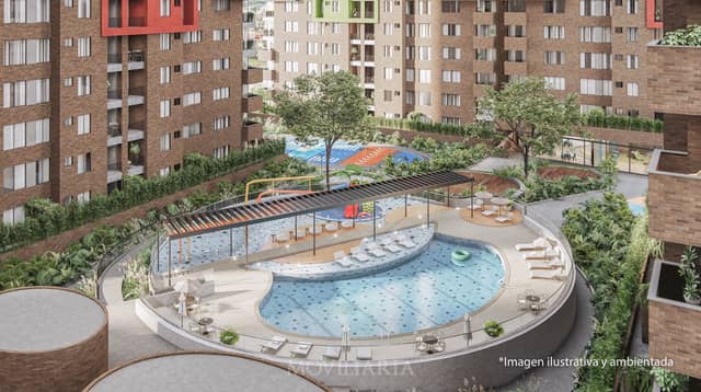 Apartamento en Venta en Las Vegas, Envigado con garaje con REF 1533