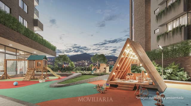 Apartamento en Venta en Las Vegas, Envigado con garaje con REF 1533