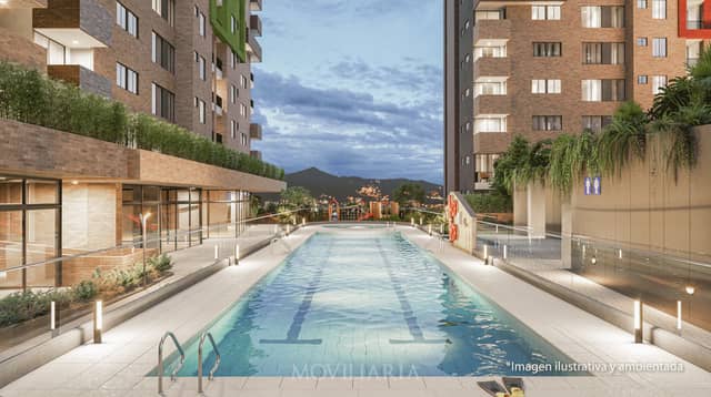 Apartamento en Venta en Las Vegas, Envigado con garaje con REF 1533