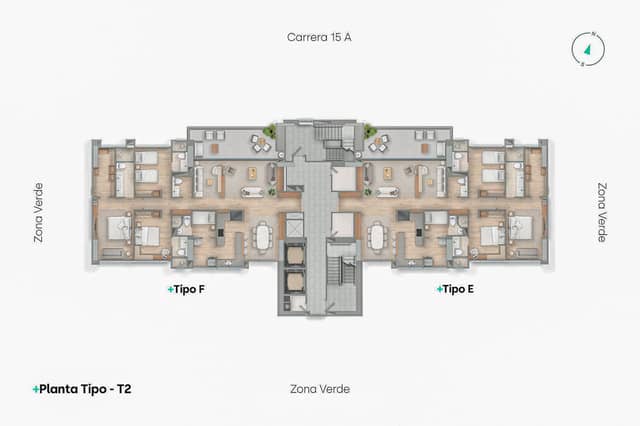 Apartamento en Venta en El Tesoro, Medellín con garaje con REF 1549
