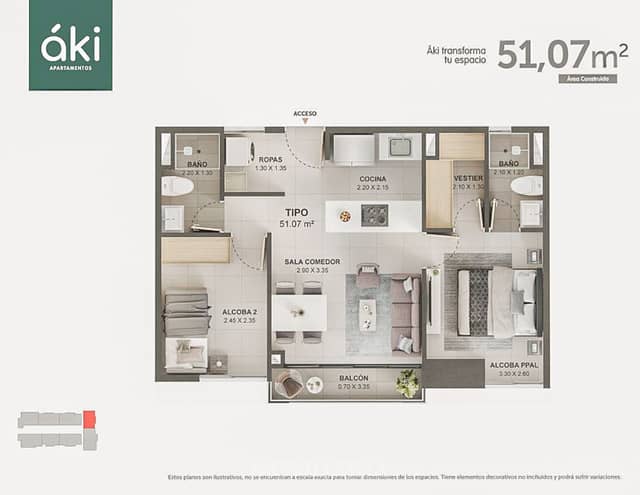 Apartamento en Venta en Santa Ana, Bello con garaje con REF 1563