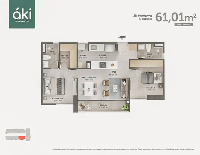 Apartamento en Venta en Santa Ana, Bello con garaje con REF 1563