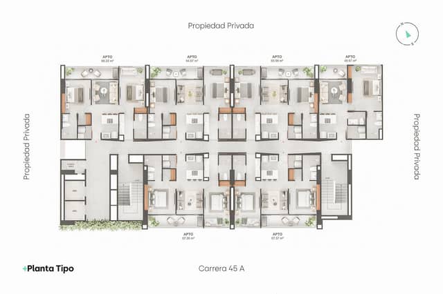 Apartamento en Venta en Calle Larga, Sabaneta con garaje con REF 1565