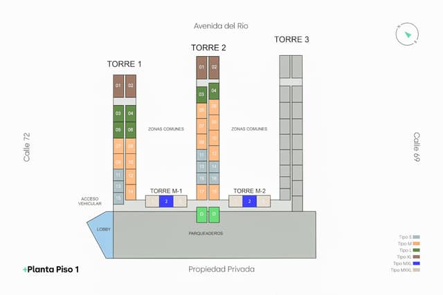 Apartamento en Venta en Gran Malecón, Barranquilla con garaje con REF 1568