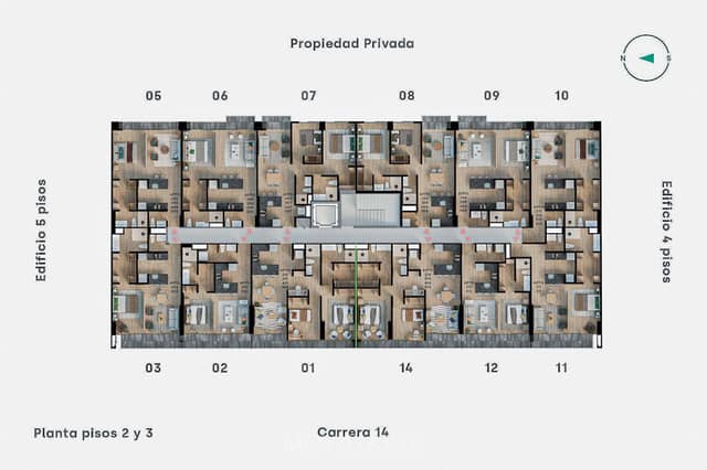 Apartamento en Venta en Santa Paula, Bogotá con garaje con REF 1633