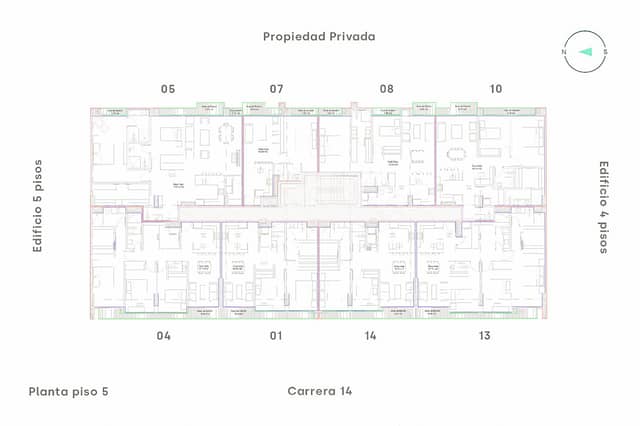 Apartamento en Venta en Santa Paula, Bogotá con garaje con REF 1633