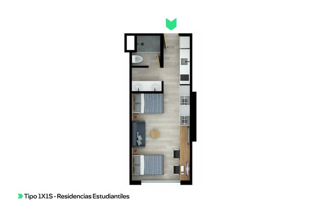 1X1S RESIDENCIAS ESTUDIANTILES