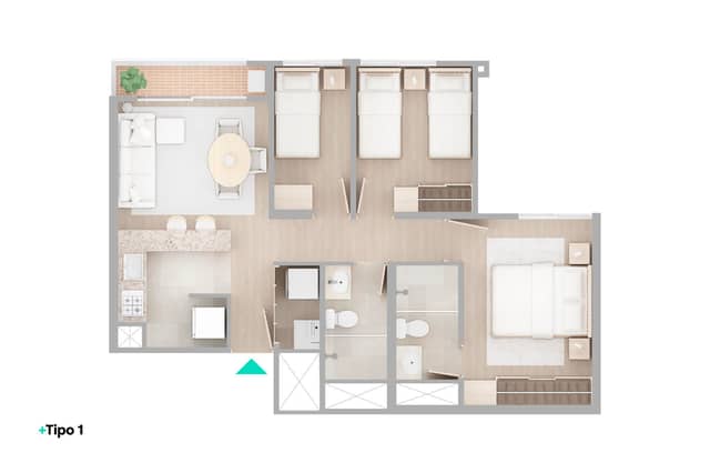 SERIES 1 Y 8 TORRE 2