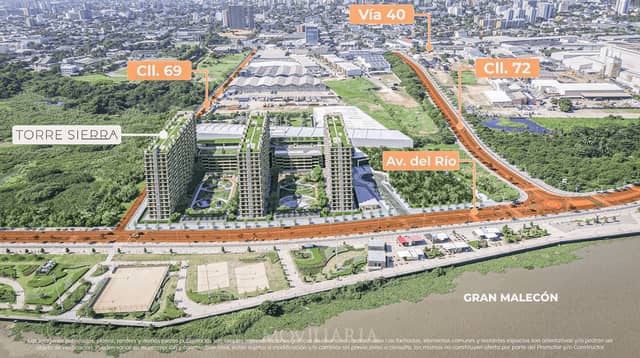 Apartamento en Venta en Gran Malecón, Barranquilla con REF 1669