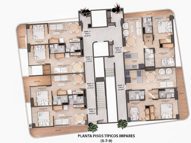Apartamento en Venta en Los Colores, Medellín con garaje con REF 1695