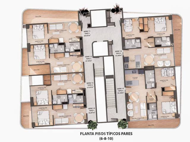 Apartamento en Venta en Los Colores, Medellín con garaje con REF 1695