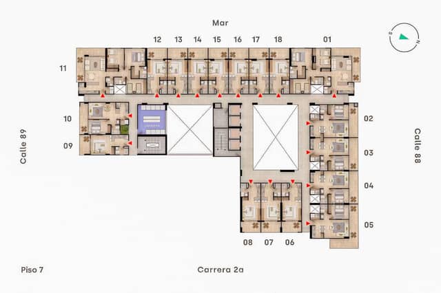 Apartamento en Venta en Pozos Colorados, Santa Marta con REF 1701