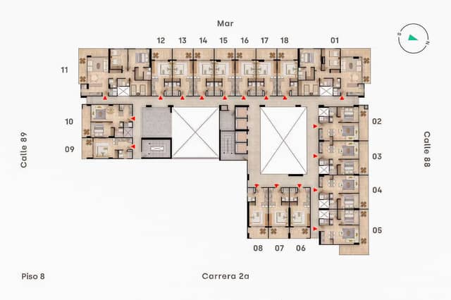 Apartamento en Venta en Pozos Colorados, Santa Marta con REF 1701