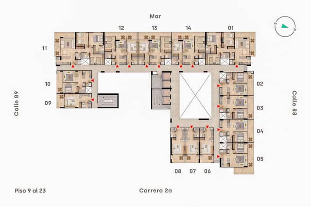 Apartamento en Venta en Pozos Colorados, Santa Marta con REF 1701