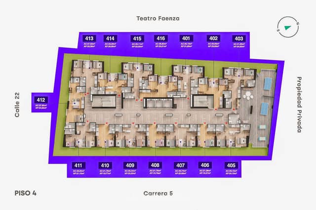Apartamento en Venta en Las Nieves, Bogotá con REF 1707