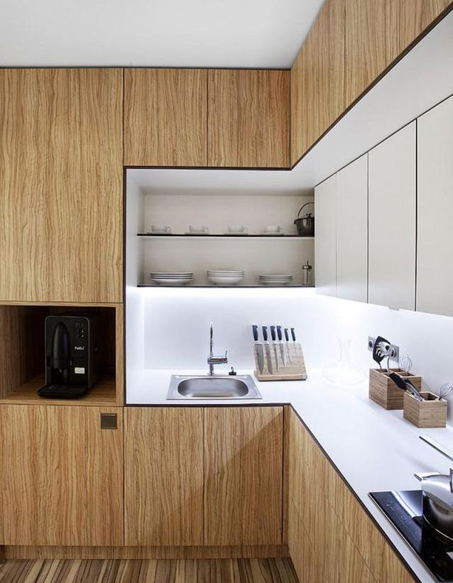 Una cocina de madera a medida