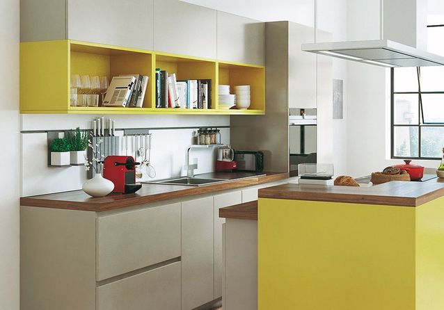 Una pequeña cocina optimizada