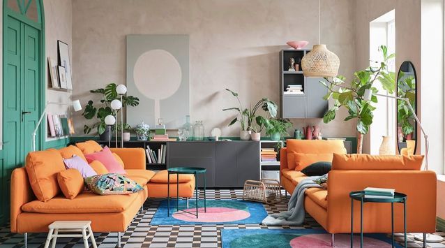 La convivencia de líneas y color