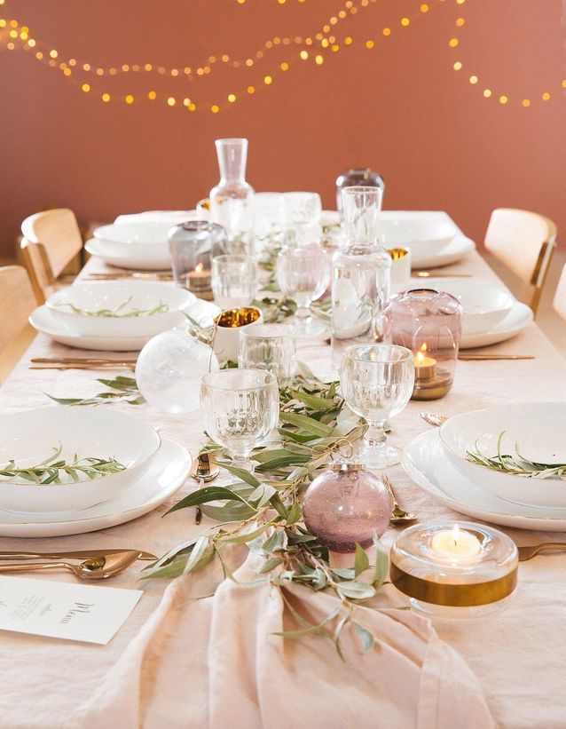 Centro de mesa navideño pastel 