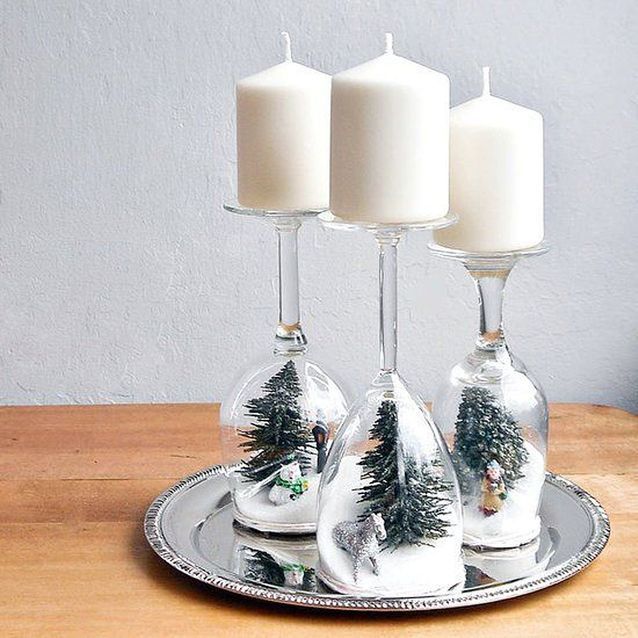 Decoración navideña barata de bricolaje