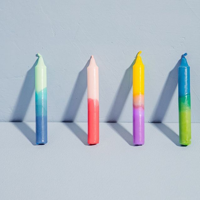 Velas de colores Prabal Gurung x Etsy
