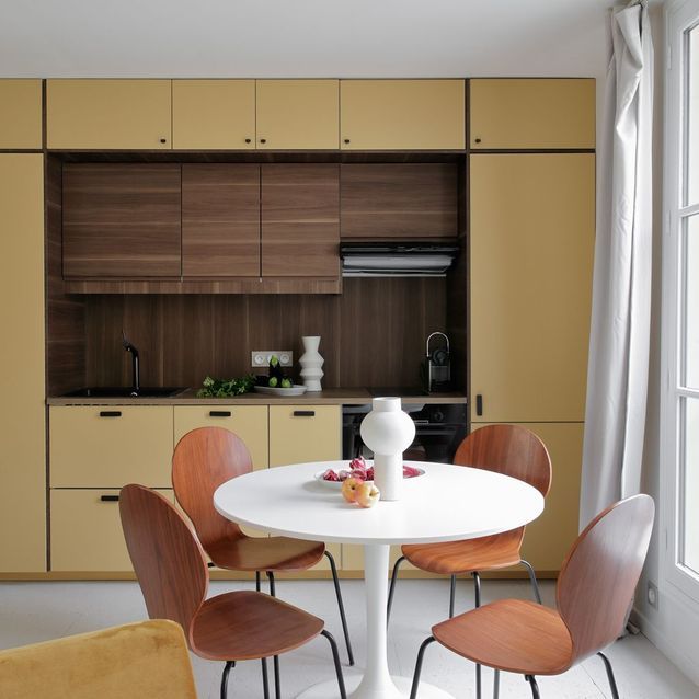 Cocina de estudio vintage