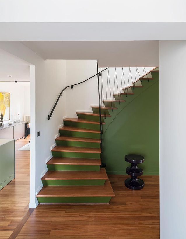 Cuando el color dramatiza simples escaleras