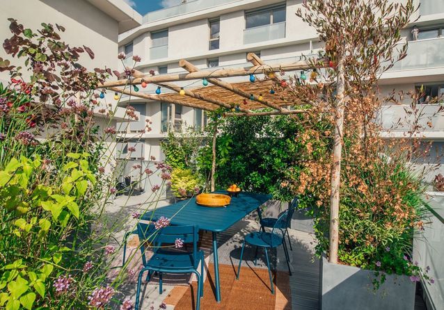 Comedor con ambiente de guinguette