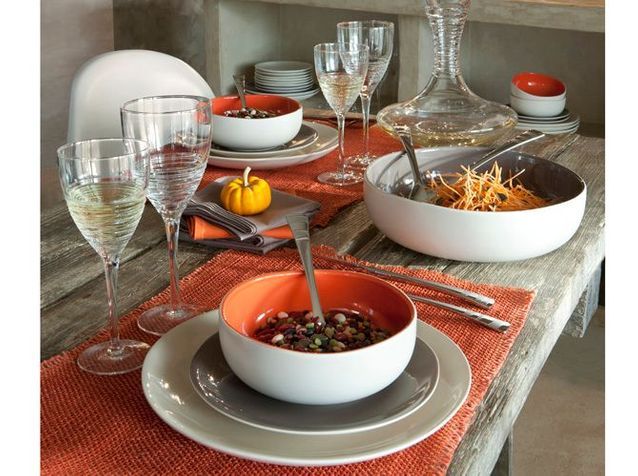 Un ambiente otoñal naranja y gris