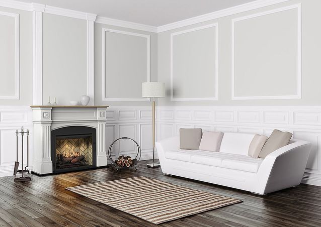 Reemplazar radiadores con una chimenea eléctrica 